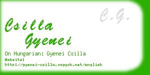 csilla gyenei business card